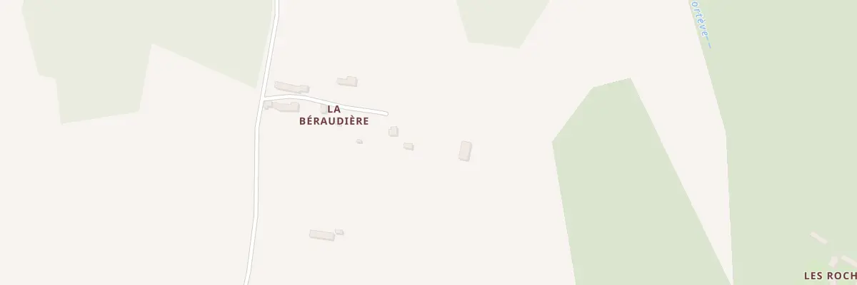 Plan du 54 La Beraudiere à Pouvrai