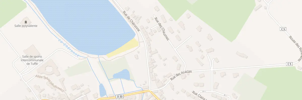 Plan du 24 Rue de Chéronne à Tuffé Val de la Chéronne