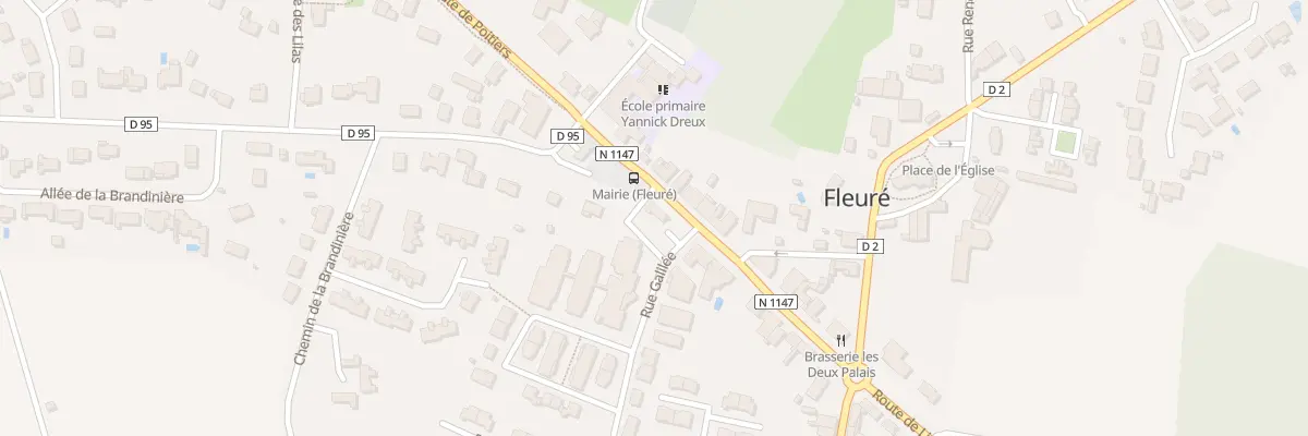 Plan du 19 Rte de Poitiers à Fleuré