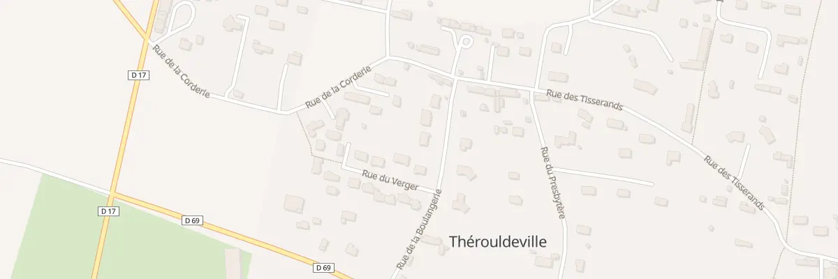 Plan du 1 Rue de la Boulangerie à Thérouldeville
