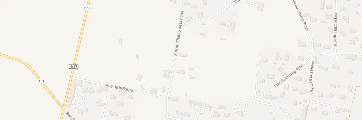 Plan du 3 Rue du Champ de la Porte à Thérouldeville