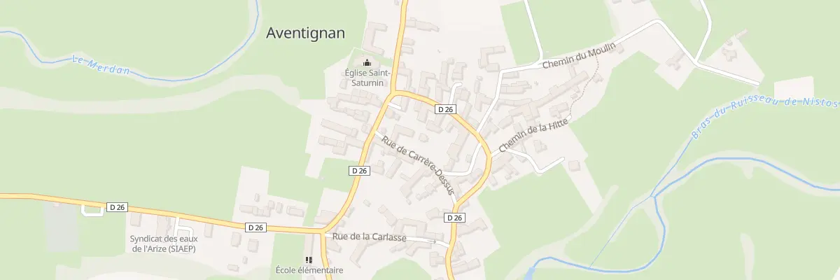 Plan du 5120 Le Village à Aventignan