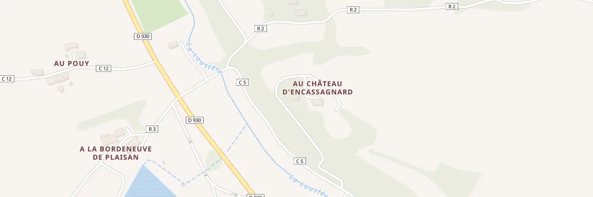 Plan du 1290 Chem d’En Cassagnard à Castin