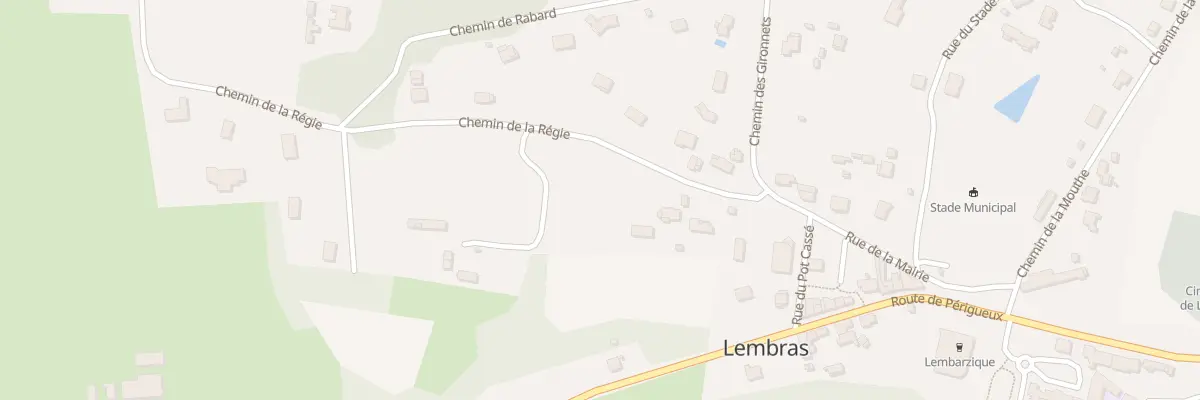 Plan du 159 Che de la Régie à Lembras