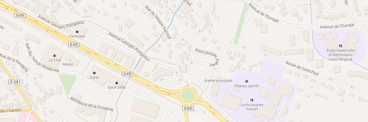 Plan du 41 Rue du Maquis Surcouf à Saint-Denis-des-Monts