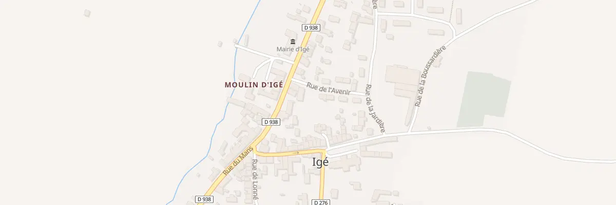 Plan du 40 Rue du Mans à Igé