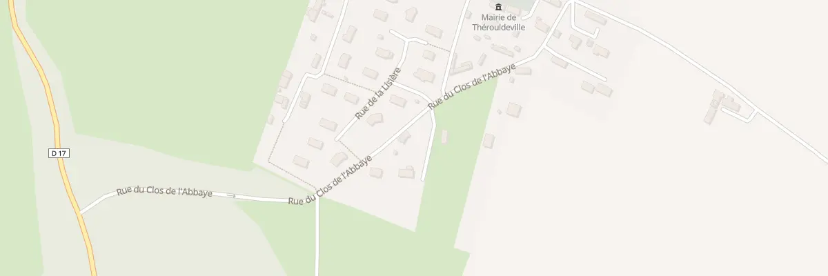 Plan du 8 Rue du Clos de l’Abbaye à Thérouldeville