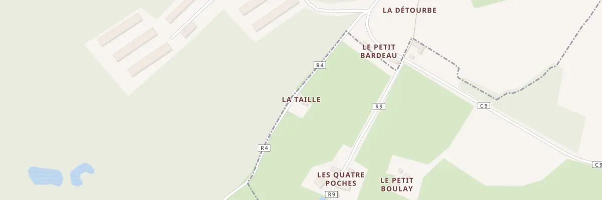 Plan du 1 La Taille à Tresson
