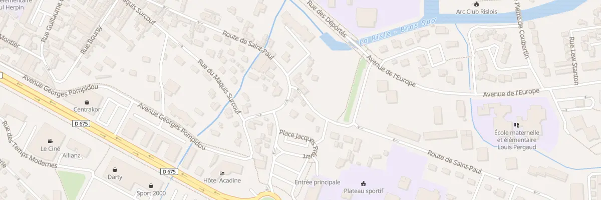 Plan du 1B Rue du Pont Marchand à Pont-Audemer
