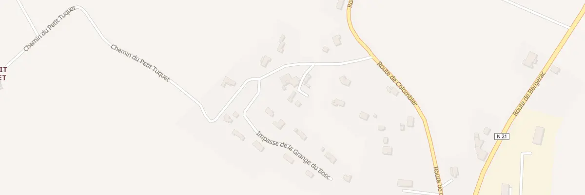 Plan du 55 La Grange du Bosc à Bouniagues