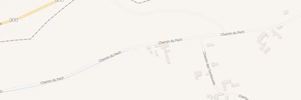 Plan du 15 Chem du Pech à Cazaril-Tambourès