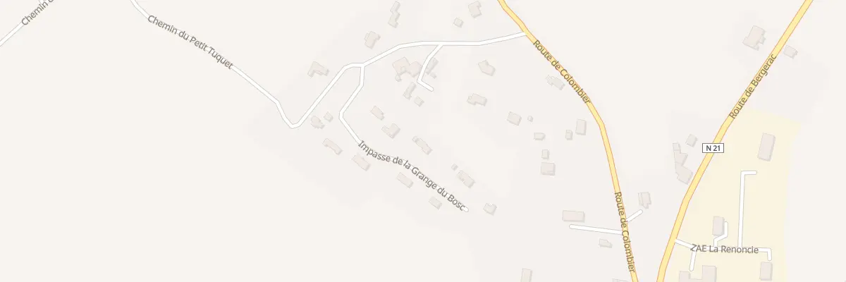 Plan du 363 Imp de la Grange du Bosc à Bouniagues