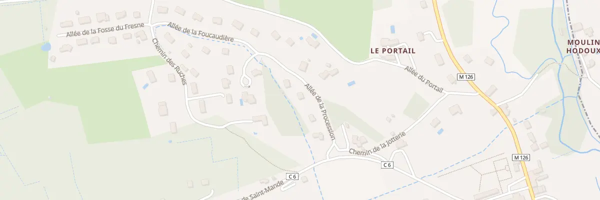 Plan du 5 All de la Procession à Saint-Étienne-de-Chigny