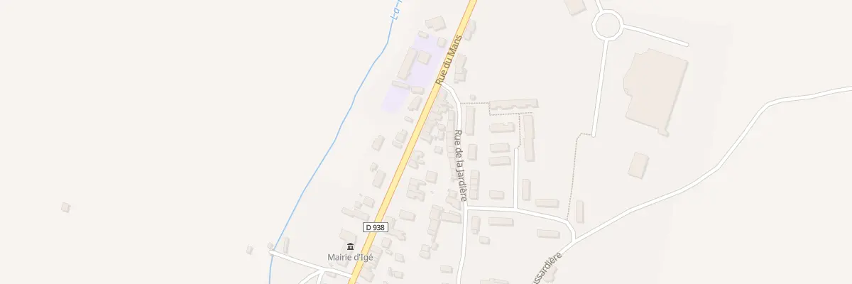 Plan du 76 Rue du Mans à Igé