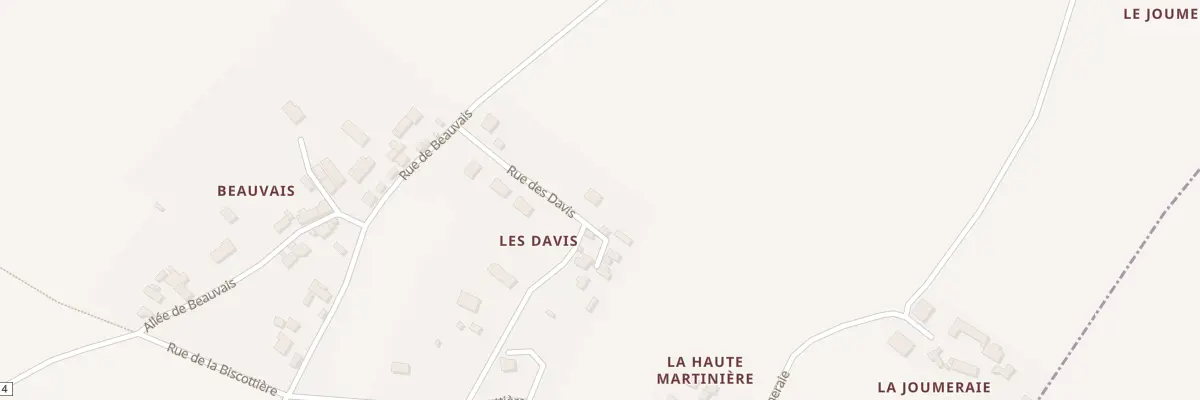 Plan du 2 Les David à Trogues