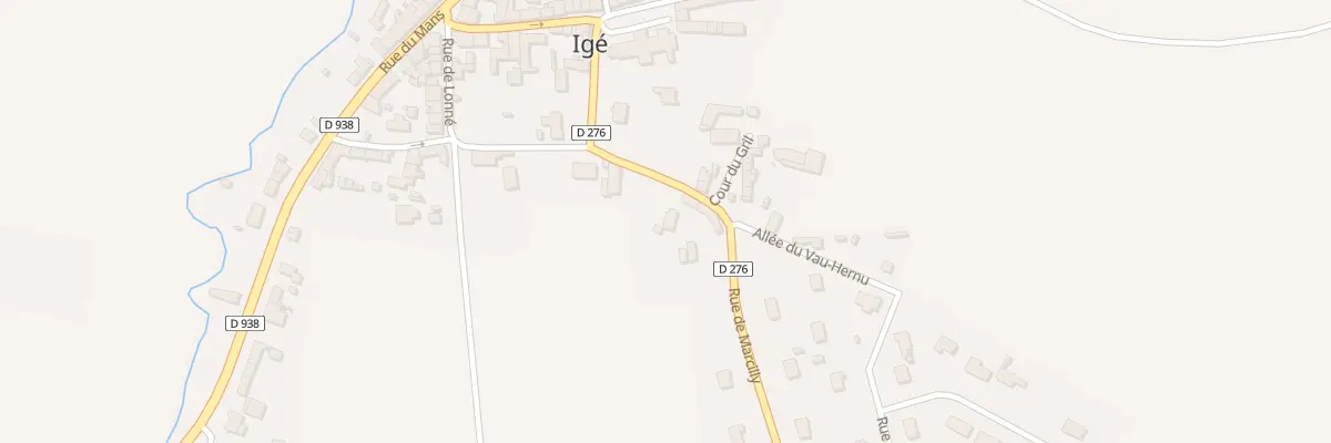 Plan du 6 Rue de Marcilly à Igé
