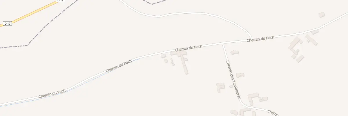 Plan du 15A Chem du Pech à Cazaril-Tambourès