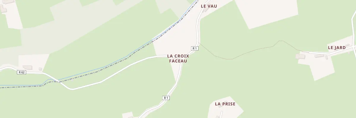 Plan du 1 La Croix Faceau à Chahaignes