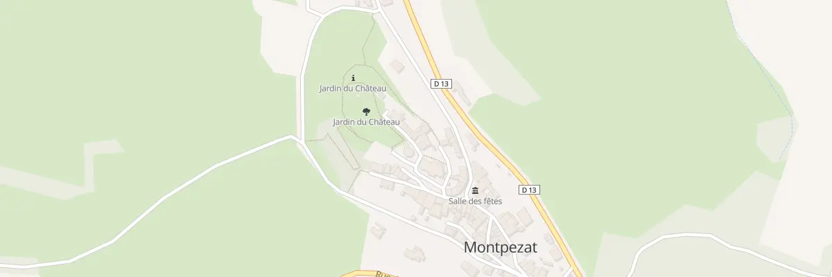 Plan du 6 Rue du Château à Montpezat