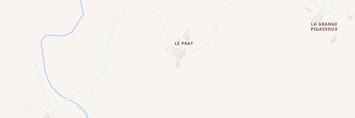 Plan du 3 Le Prat à Alloue