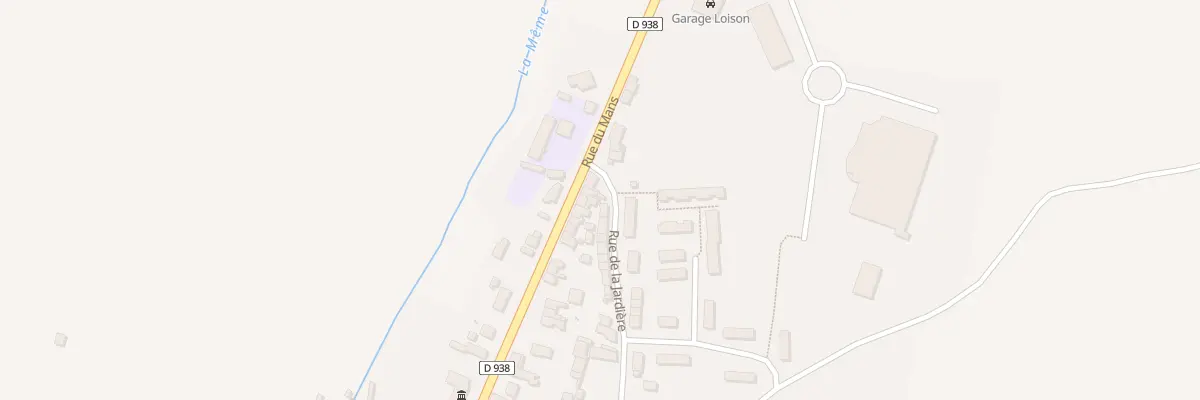 Plan du 86 Rue du Mans à Igé