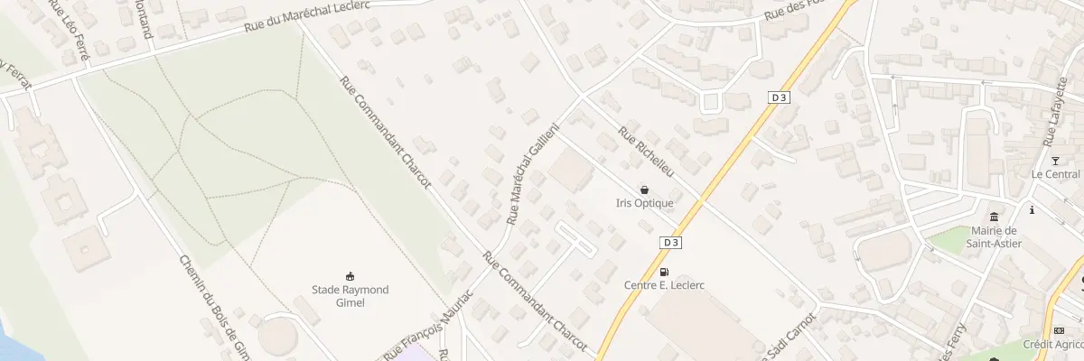 Plan du 8 Rue du Maréchal Gallieni à Saint-Astier