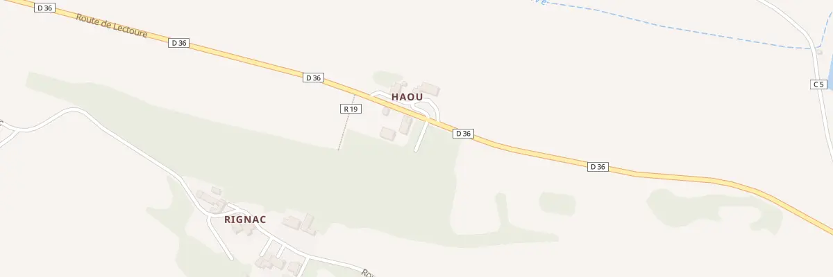Plan du 5064 Au Haou à Pouy-Roquelaure