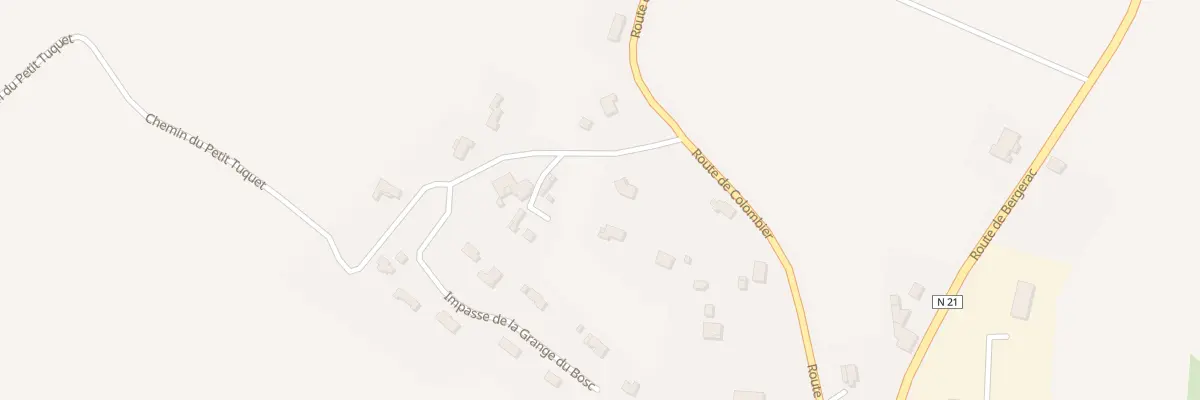 Plan du 53 La Grange du Bosc à Bouniagues