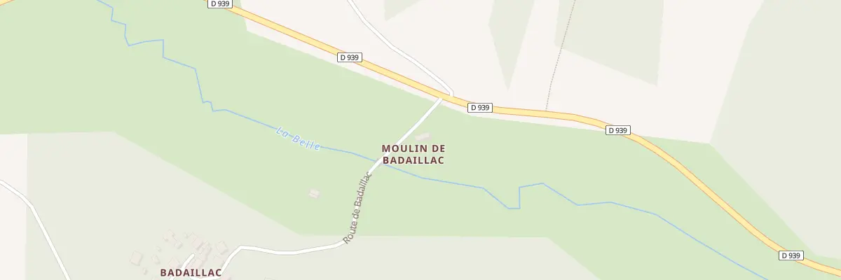 Plan du 59 Rte de Badaillac à Mareuil en Périgord