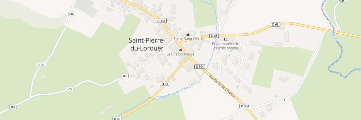 Plan du 2 Rue de la Forêt à Saint-Pierre-du-Lorouër