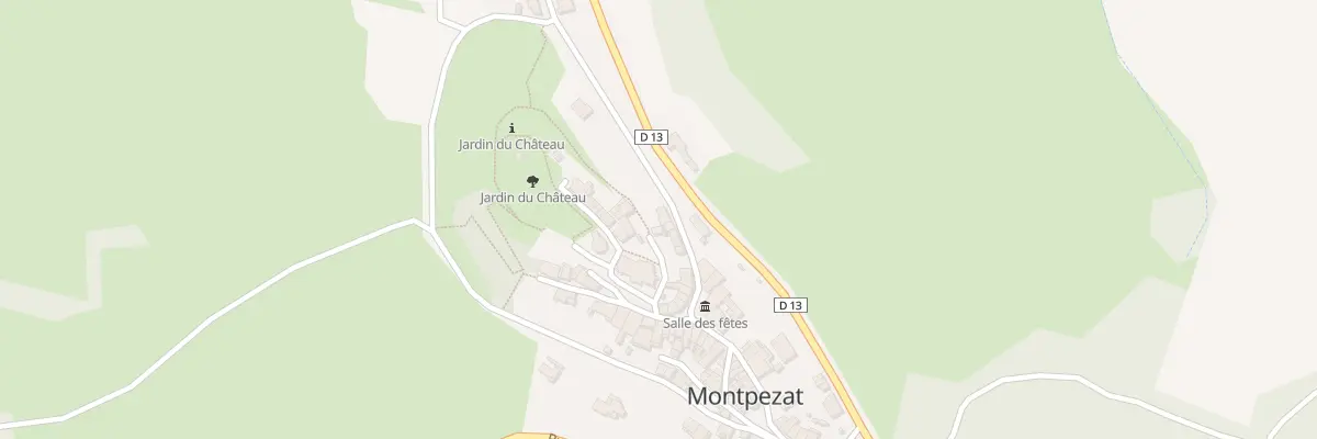 Plan du 75 Le Bourg à Montpezat