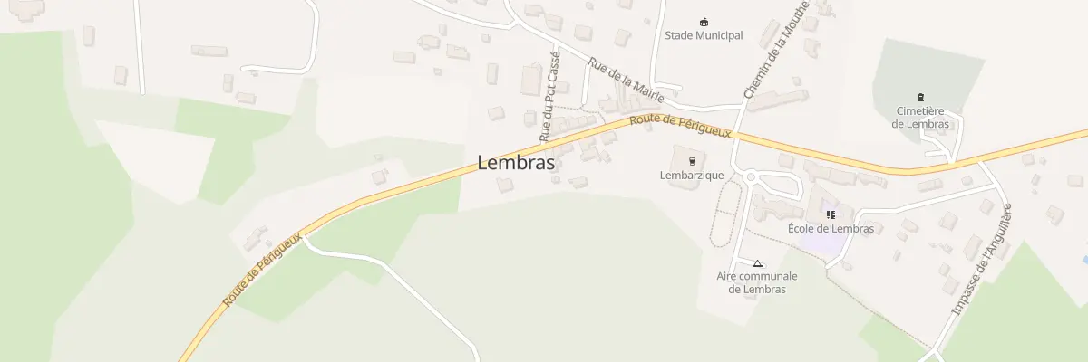 Plan du 1680 Rte de Périgueux à Lembras