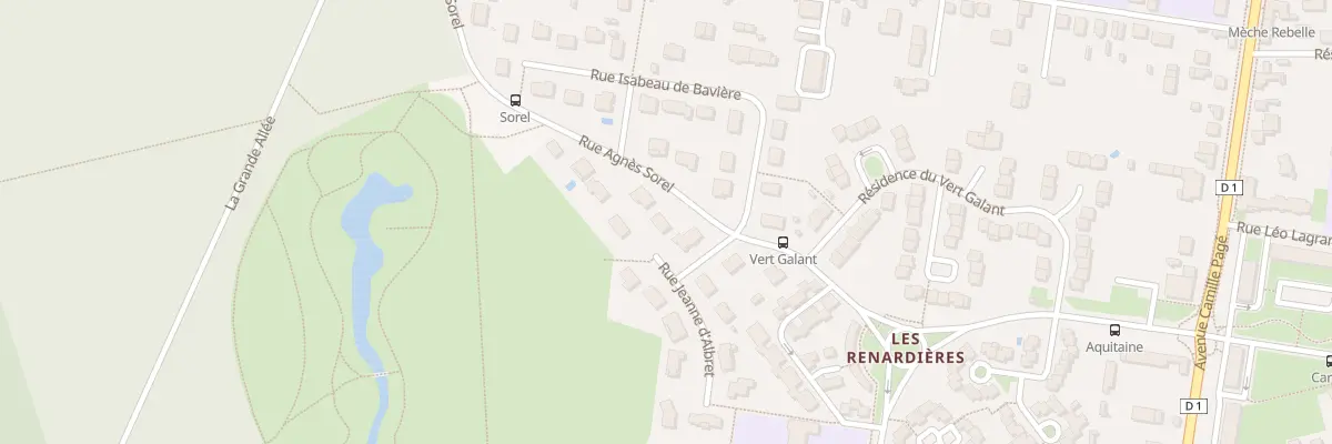 Plan du 15 Rue Jeanne d’Albret à Châtellerault