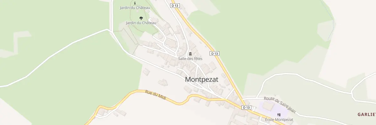 Plan du 2 Rue de la République à Montpezat