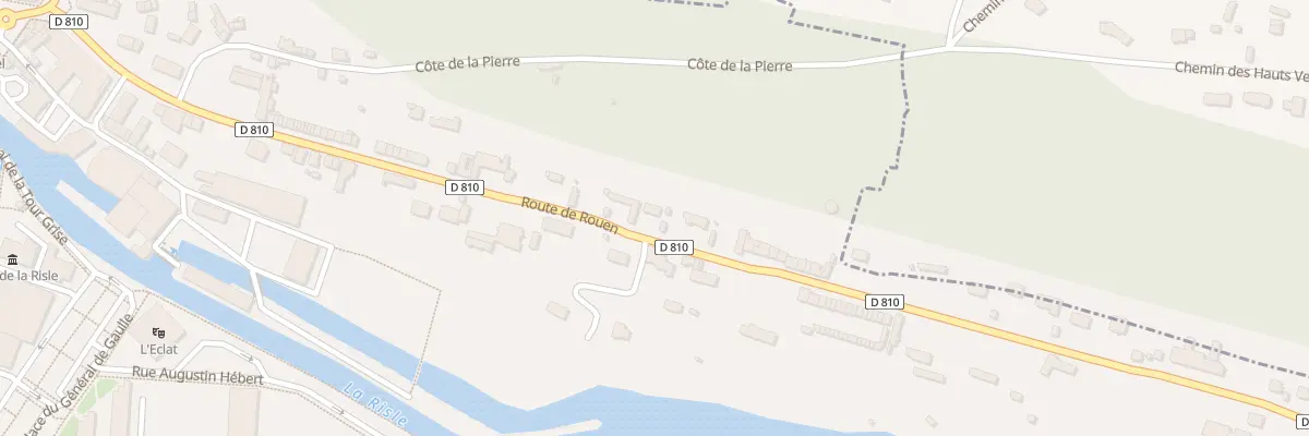 Plan du 73 Rte de Rouen à Pont-Audemer
