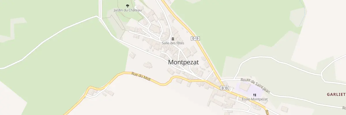 Plan du 1 Rue des 7 Filles à Montpezat