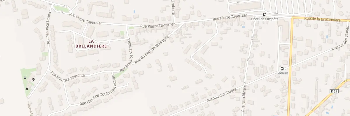 Plan du 11 Rue du Bois de Boulogne à Châtellerault