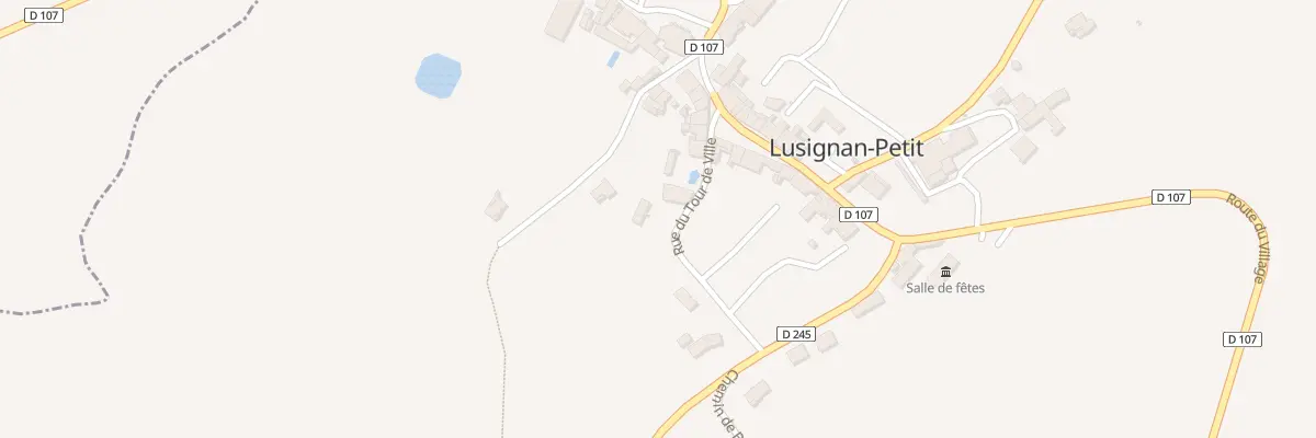 Plan du 11 Le Bourg à Lusignan-Petit