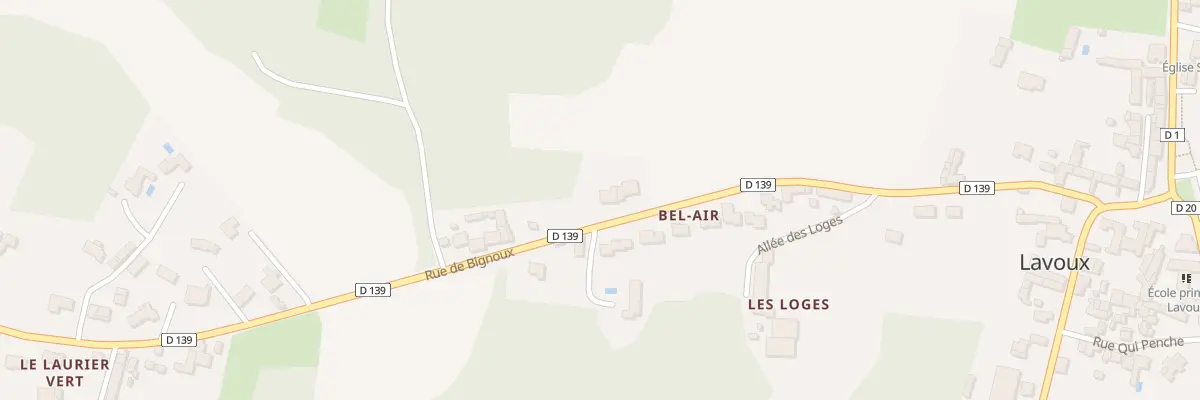 Plan du 24 Rue de Bignoux à Lavoux