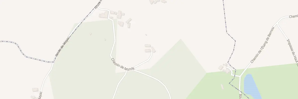 Plan du 395 Che de Mondy à Grignols