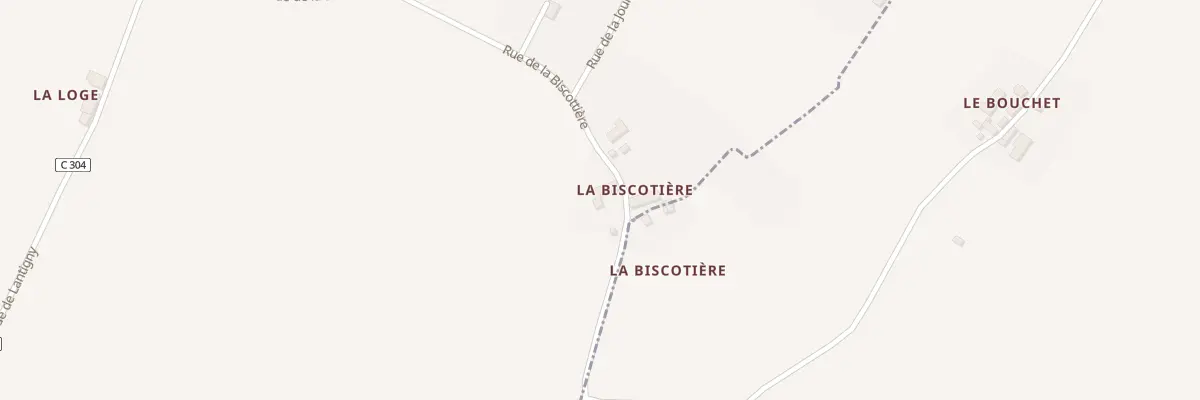 Plan du 4 La Biscottiere à Trogues