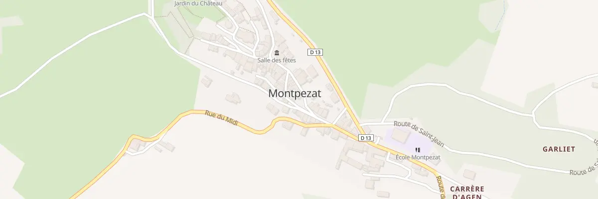 Plan du 20 Rue de la République à Montpezat