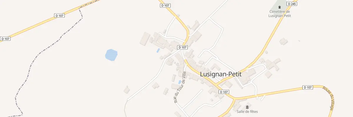 Plan du 452 Rte du Village à Lusignan-Petit