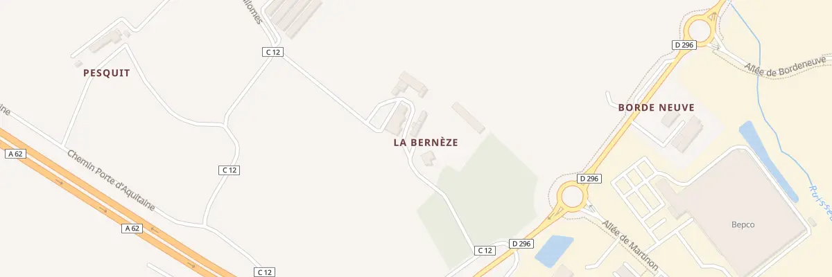 Plan du 56 Rte de Milomes à Sainte-Colombe-en-Bruilhois