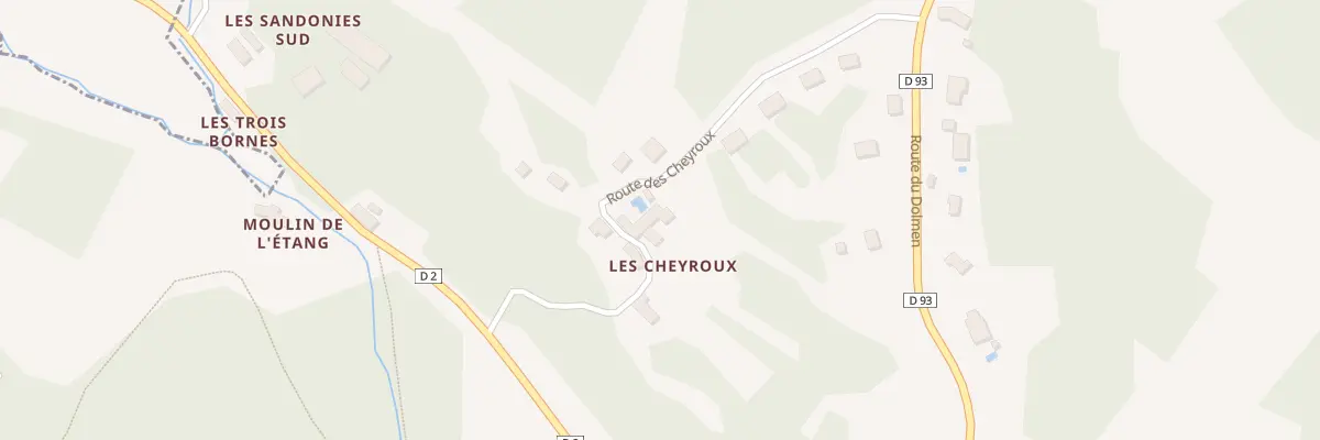 Plan du 145 Les Cheyroux à Paussac-et-Saint-Vivien