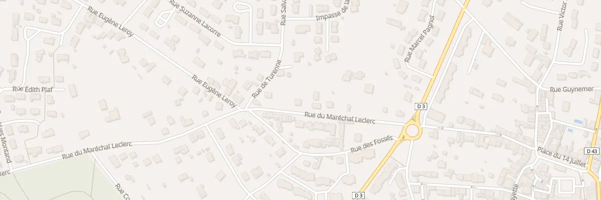 Plan du 16 Rue du Marechal Leclerc à Saint-Front-de-Pradoux