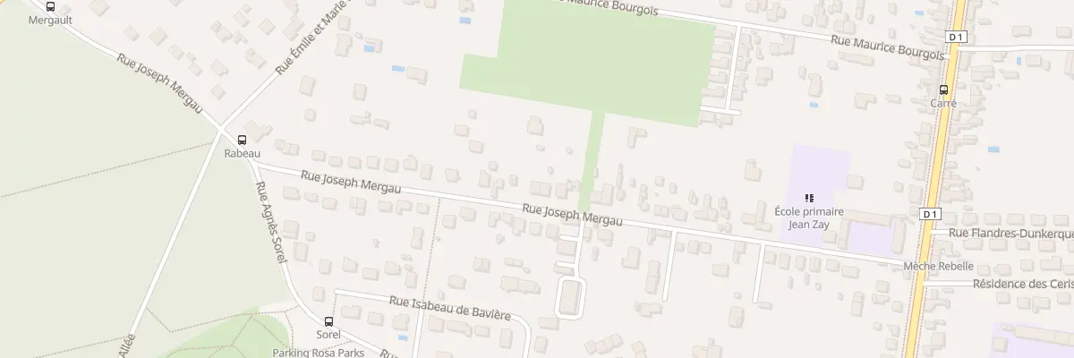 Plan du 50 Rue Joseph Mergau à Châtellerault