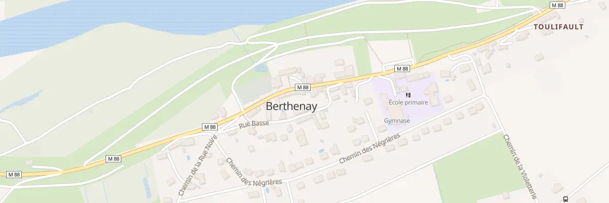 Plan du 64 Le Bourg à Berthenay