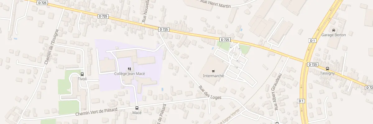 Plan du 144 Rue des Loges à Châtellerault