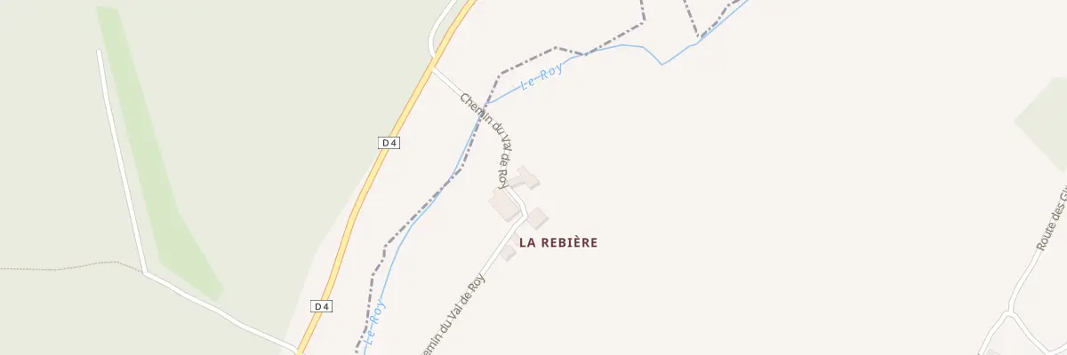 Plan du 88 La Rebiere à Beleymas